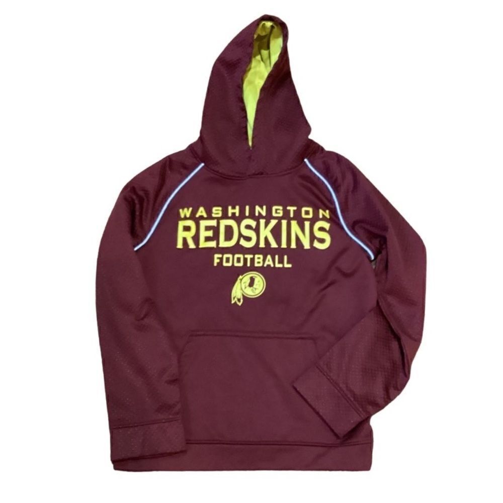 NFL Team Apparel Washington Redskins Football Hoodie  Sweatshirt Youth Medium
